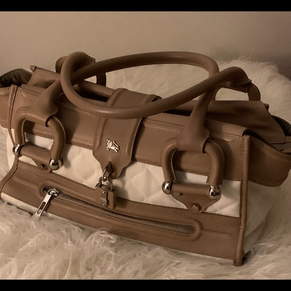 Authentic Burberry Manor Large Satchel